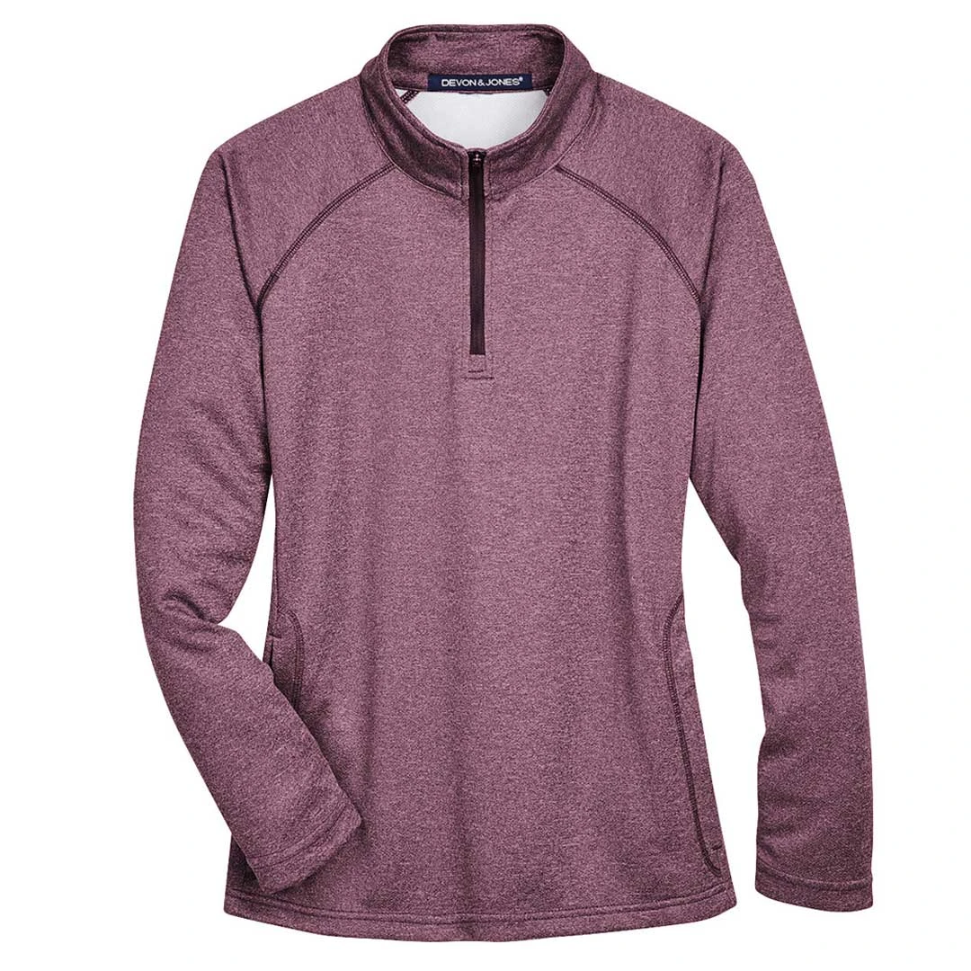 Devon & Jones - Women's 1/4 Zip Tech Shell Pullover (DG440W BH) 1 Devon & Jones - Women's 1/4 Zip Tech Shell Pullover (DG440W BH)
