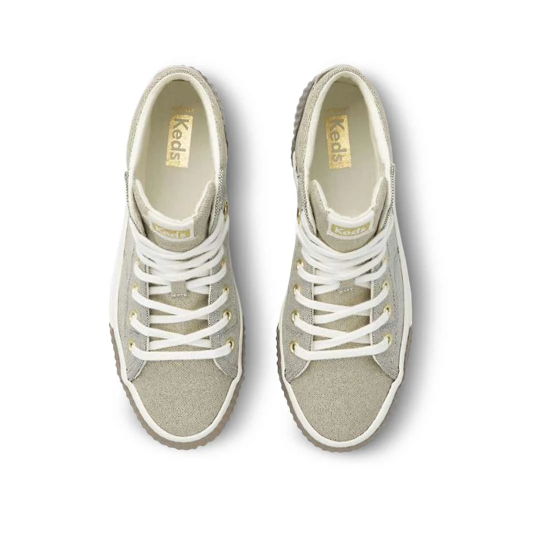 Keds - Women's Demi TRX Mid Metallic Canvas Shoes (WF66013) 4 Keds - Women's Demi TRX Mid Metallic Canvas Shoes (WF66013) - Image 4