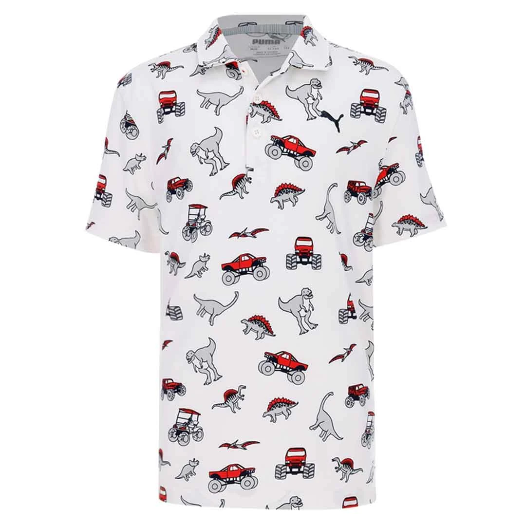 Puma - Kids' (Junior) Cloudspun Dino-Mite Polo (534343 01) 1 Puma - Kids' (Junior) Cloudspun Dino-Mite Polo (534343 01)