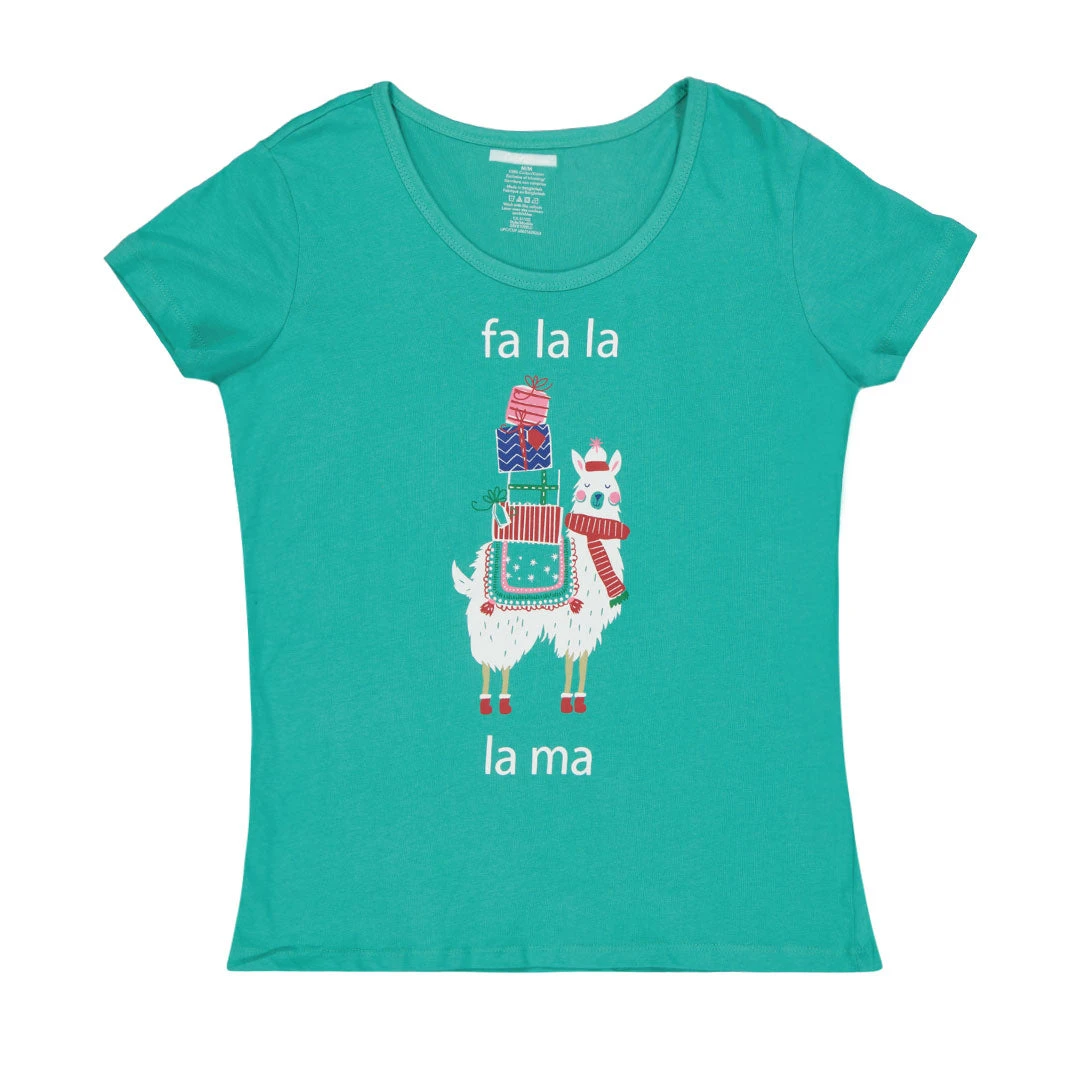 Women's Fa La La Short Sleeve T-Shirt (XTXT0OCGSC) 1 Women's Fa La La Short Sleeve T-Shirt (XTXT0OCGSC)