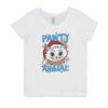 Women's Pawty Animal Short Sleeve T-Shirt (XTXT0ODGSC)